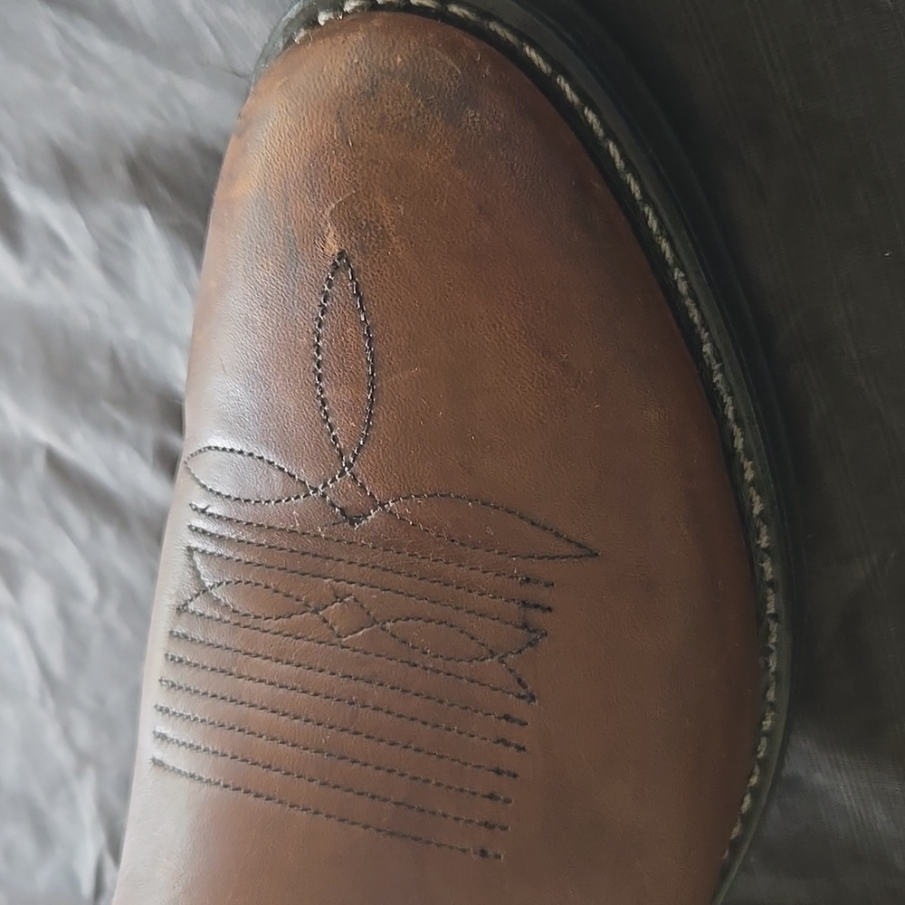 Men's Brown Double H Western Boots - Picture 12 of 12